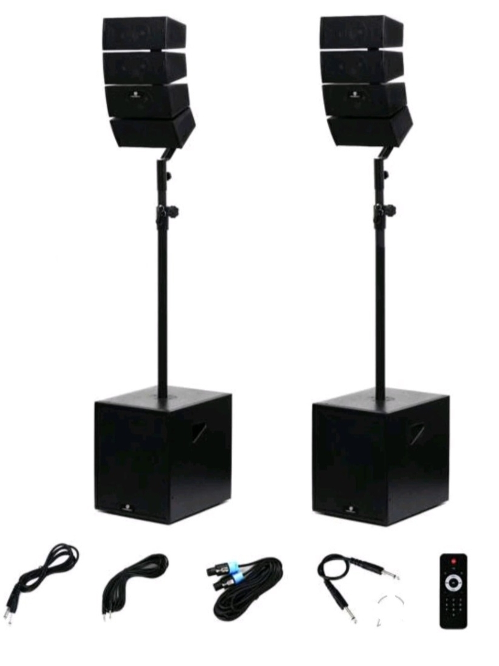 Club-4000 Black Portable PA Mixer Amplifier with Bluetooth